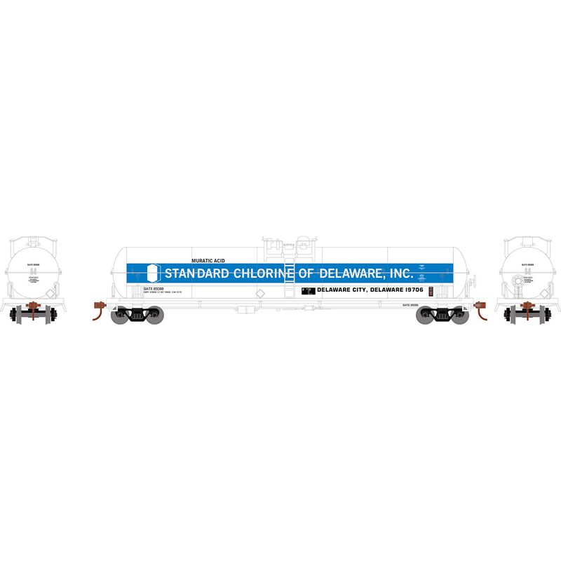 Athearn 2211 HO, 62' Tank Car, GATX 85088