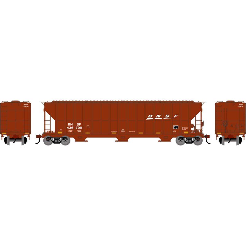 Athearn 2483 HO, FMC 4700 Covered Hopper, BNSF 436709