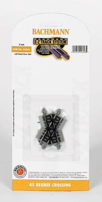 Bachmann 44843 N Nickel Silver EZ 45 Degree Crossing