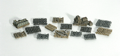 Woodland Scenics 1854 HO Assorted Skids, 15 Pieces