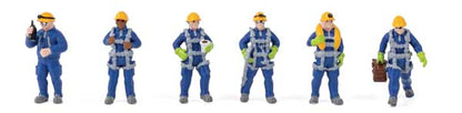 Walthers SceneMaster 949-6209 HO, Wind Turbine Techs, 6 Pieces