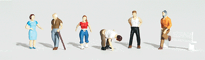 Woodland Scenics 1824 HO, Ordinary People, 6 Pieces