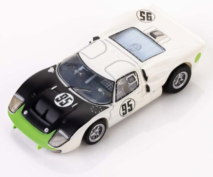 AFX 22056 HO, MegaG+, Collector Series Clear, Ford GT40 Mark II, Daytona, #95 White