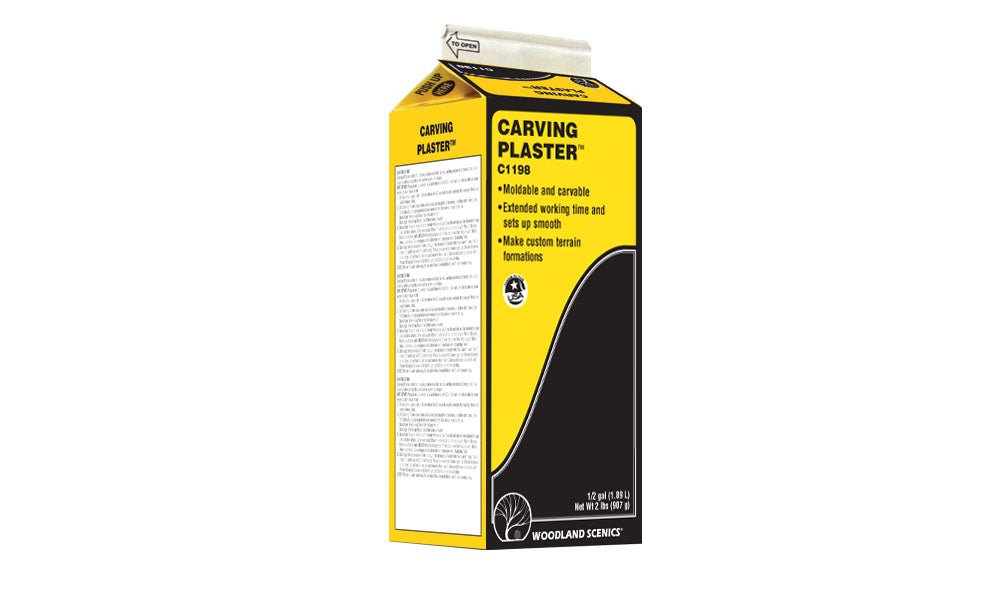 Woodland Scenics C1198 Carving Plaster, 1/2 Gallon, 3.5 Lbs