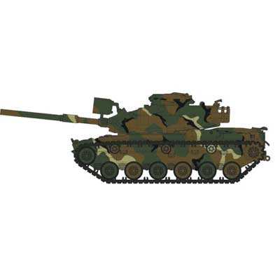 Rapido 804003 HO, M60A1 Main Battle Tank, MERDC Winter, Chrysler Defense Engineering