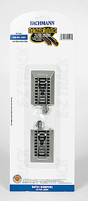 Bachmann 44591 HO, Steel E-Z Track Hayes Bumper, Lighted, 1 Piece