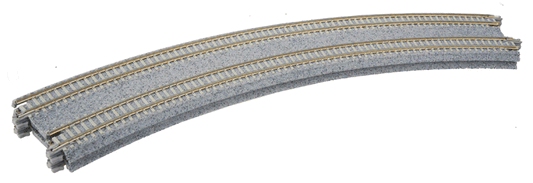 Kato 20-181 N 15"-17 1/4" (381-414mm) 45 Degree Superelevated Double Track (2 Pieces)