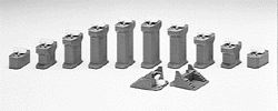 Kato 23-015 Unitrack N 1/2" to 2" (15-50mm) Incline Pier Set