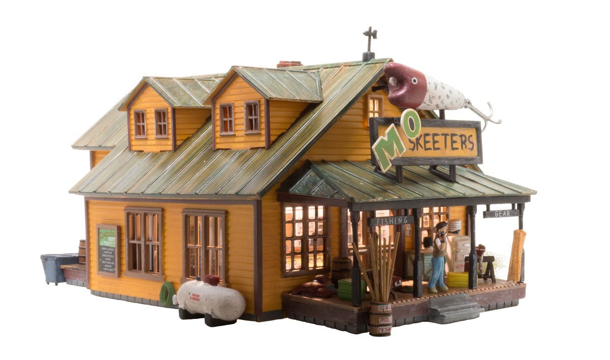 Woodland Scenics 5047 HO, Mo Skeeters Bait and Tackle, Built n Ready