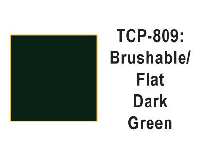 Tru Color TCP-809 Flat Dark Green Paint 1 Fluid Ounce