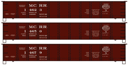Accurail 37714 HO 41' Steel Gondola 3 Pack, Michigan Central, MCRR, 14623, 14650, 14679 - House of Trains