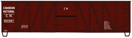 Accurail 4121 HO, 40' Single Sheath Wood Box Car, Canadian National, CN, 501587 - House of Trains