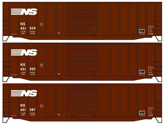 Accurail 81471 HO, 50' Steel Boxcar, Norfolk Southern, Single Car from 3-pack - House of Trains
