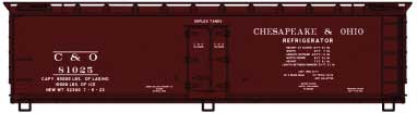 Accurail 81563 HO, 40' Refrigerator Car, CO, 81025 - House of Trains