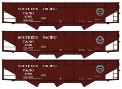 Accurail 8163 HO, 3 - Pack, 70 - Ton Offset Hopper, SP, TNO - House of Trains