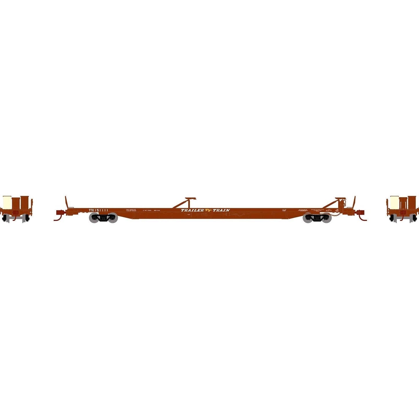 Athearn 14341 N, F89F 89', 8" TOFC Flat Car, Trailer Train, TTX, 151111 - House of Trains