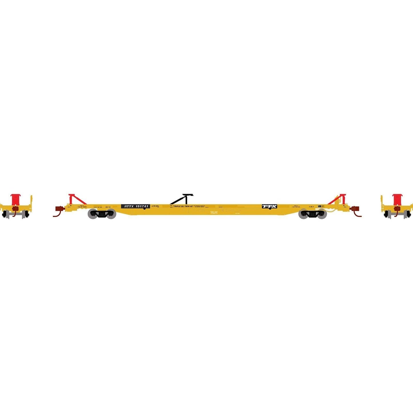 Athearn 14352 N, F89F 89', 8" TOFC Flat Car, Trailer Train, RTTX, 151741 - House of Trains