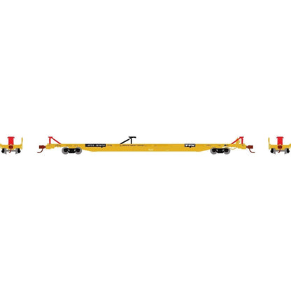 Athearn 14353 N, F89F 89', 8" TOFC Flat Car, Trailer Train, RTTX, 151870 - House of Trains