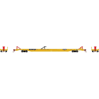 Athearn 14353 N, F89F 89', 8" TOFC Flat Car, Trailer Train, RTTX, 151870 - House of Trains