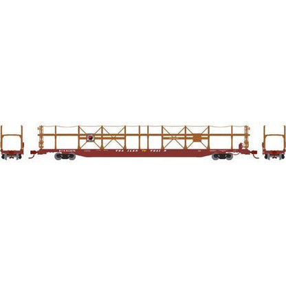 Athearn 14394 N Bi - Level Auto Rack Flat Car, NP, Trailer Train, BTTX 913676 - House of Trains