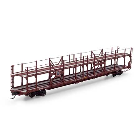 Athearn 15033 N, F89F 89'8" Auto Rack Flat Car, Burlington Route, BTTX, 930176 - House of Trains