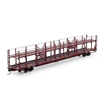 Athearn 15035 N, F89F 89'8" Auto Rack Flat Car, Frisco, TTBX, 910423 - House of Trains