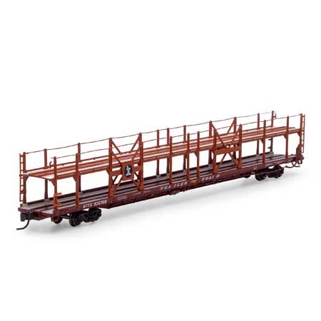 Athearn 15040 N, F89F 89'8" Auto Rack Flat Car, Illinois Central, BTTX, 930368 - House of Trains