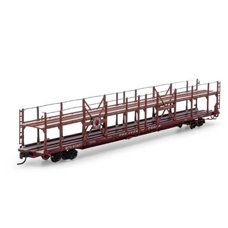 Athearn 15043 N, F89F 89'8" Auto Rack Flat Car, Northern Pacific, BTTX, 913677 - House of Trains