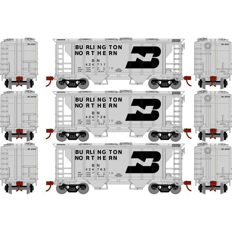 Athearn 15417 HO, PS 2003 Covered Hopper, 3 Pack, BN - House of Trains