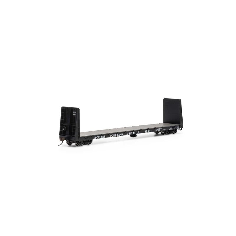 Athearn 17237 HO, 60' Bulkhead Flat Car, Spokane Portland and Seattle, SPS, 35011 - House of Trains
