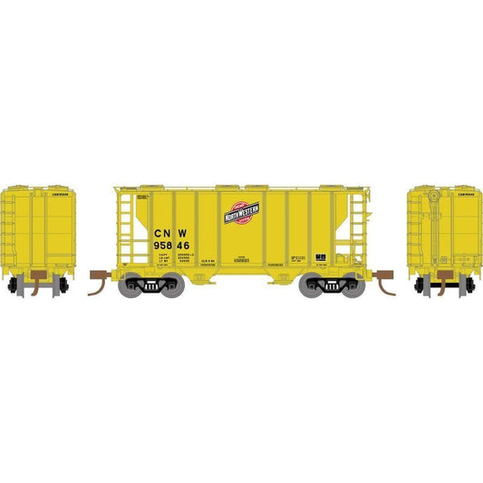 Athearn 17247 N, PS 2600 2 - Bay Covered Hopper, CNW, 95846 - House of Trains