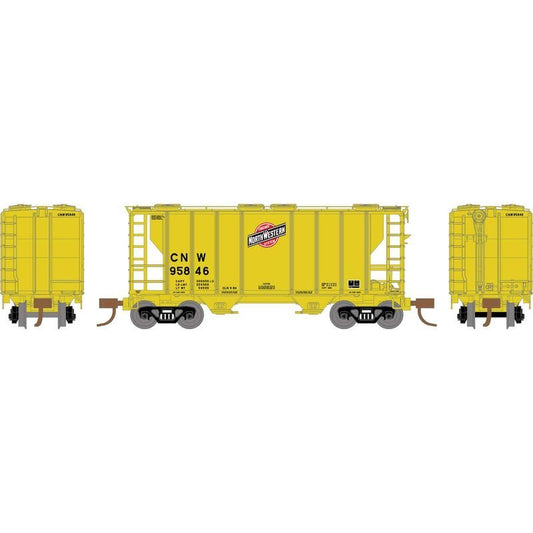 Athearn 17247 N, PS 2600 2 - Bay Covered Hopper, CNW, 95846 - House of Trains