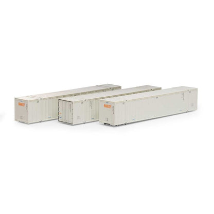 Athearn 17312 N, 53' Stoughton Container, 3 - Pack, Schneider National, SNLU - House of Trains