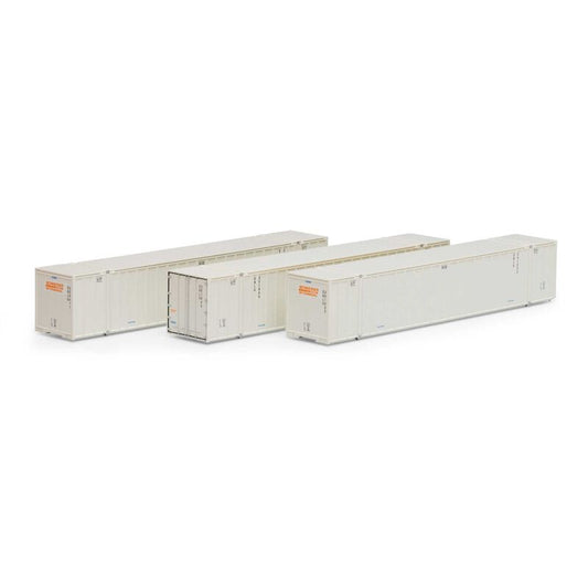 Athearn 17313 N, 53' Stoughton Container, 3 - Pack, Schneider National, SNLU, 351945, 325411, 351333 - House of Trains