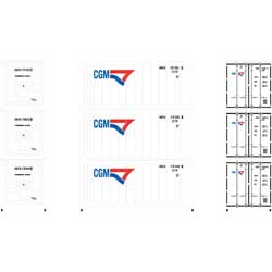 Athearn 17731 N, 20' Reefer Container, CGM, AMCU, 3 Pack - House of Trains