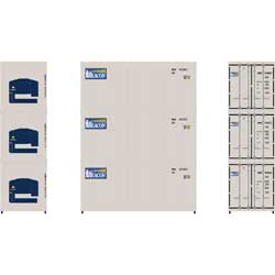 Athearn 17732 N, 20' Reefer Container, Beacon, BMOU, 3 Pack - House of Trains