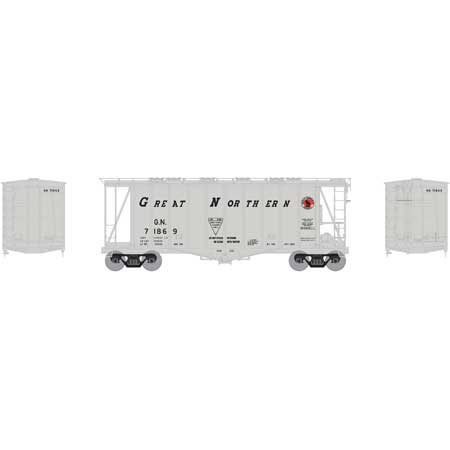 Athearn 23180 N, GATC 40' 2600 Airslide, Early, Great Northern, GN, 71869 - House of Trains