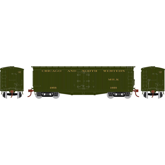 Athearn 24025 N, 40' Pfaudler Wood Milk Car, Chicago North Western, CNW, 1955 - House of Trains