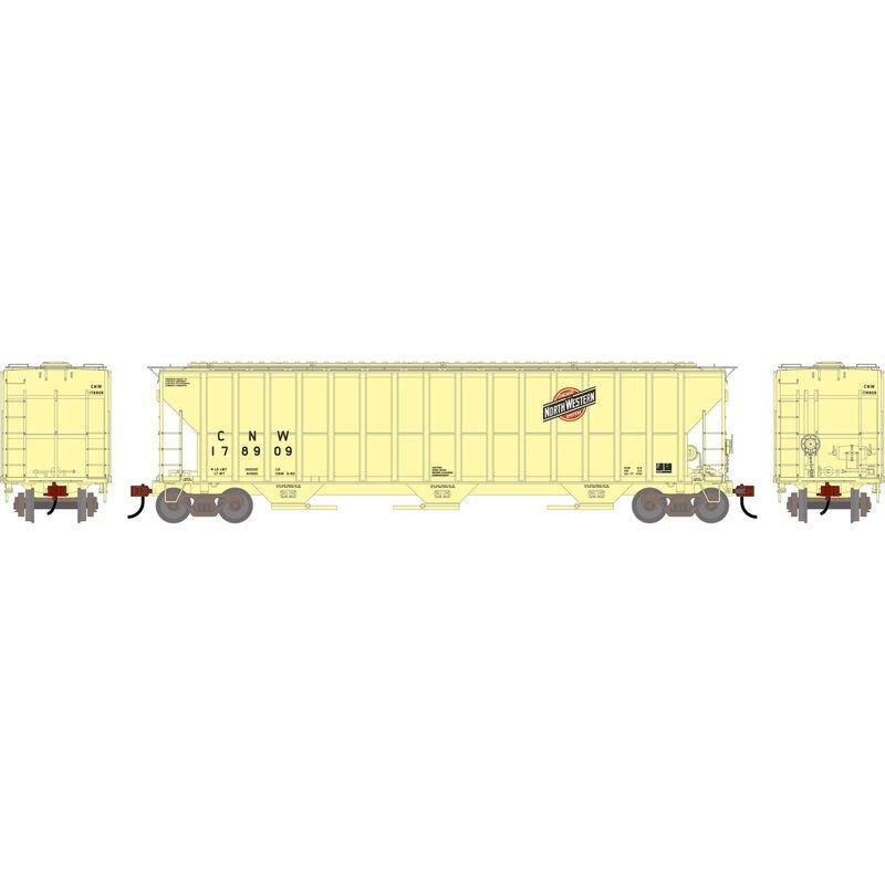 Athearn 2486 HO, FMC 4700 Covered Hopper, CNW 178909 - House of Trains