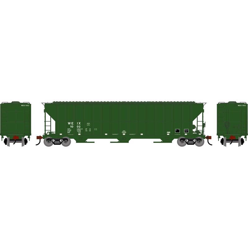 Athearn 2494 HO, FMC 4700 Covered Hopper, WEIX 1002 - House of Trains