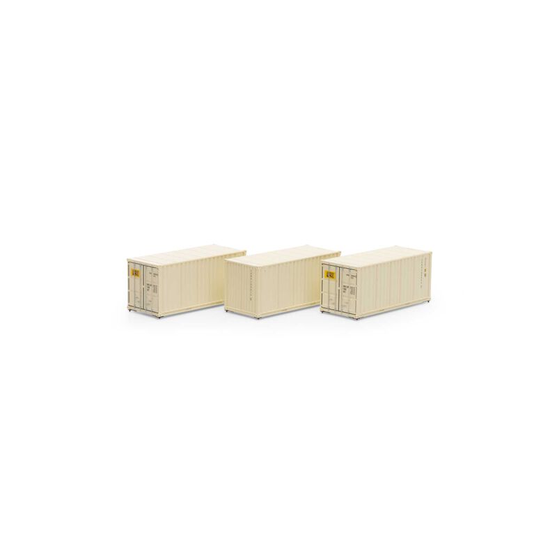 Athearn 27781 HO, 20' Corrugated Container, 3 Pack, Container King, CKRU - House of Trains