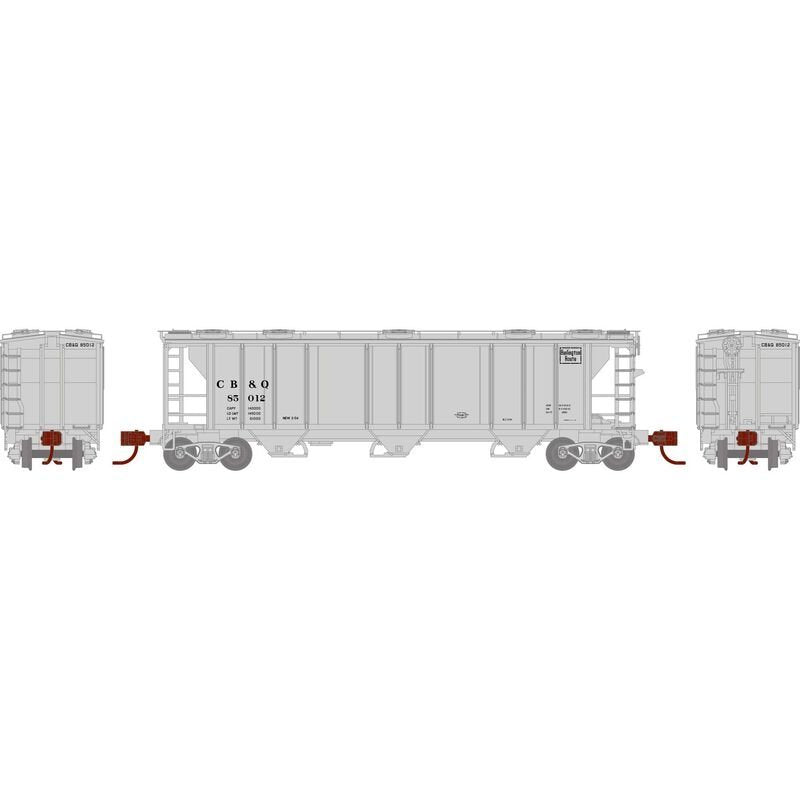 Athearn 28350 N, PS 2893 Covered Hopper, CBQ, 85012 - House of Trains