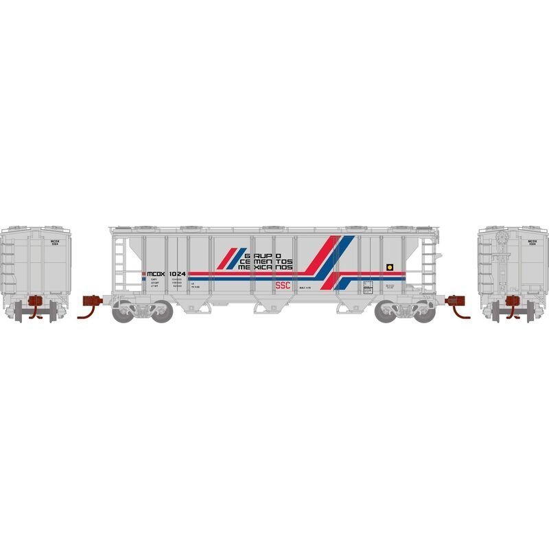 Athearn 28355 N, PS 2893 Covered Hopper, MCDX, 1024 - House of Trains