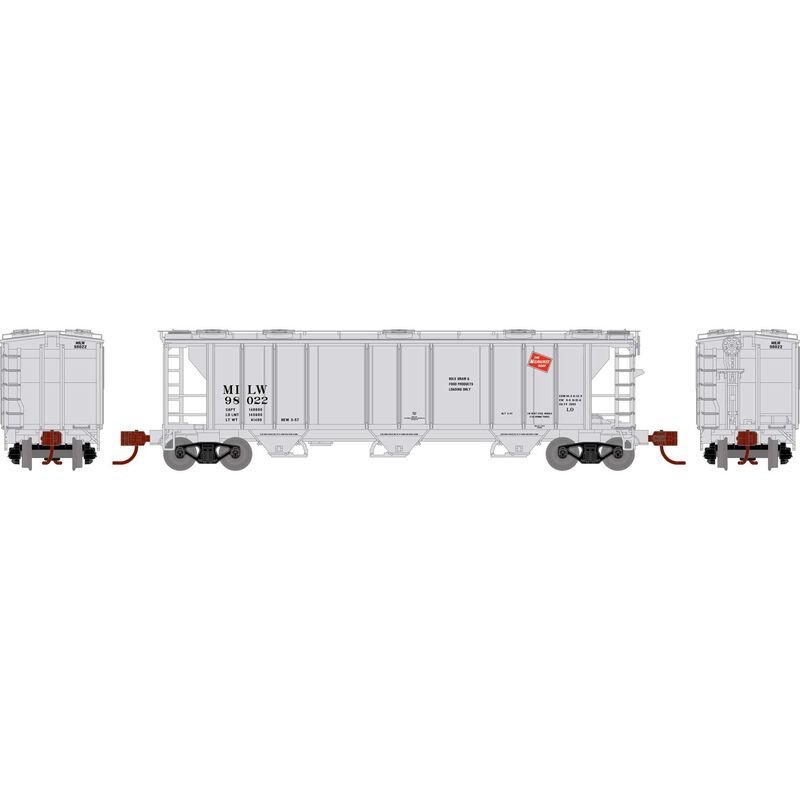 Athearn 28356 N, PS 2893 Covered Hopper, MILW, 98022 - House of Trains