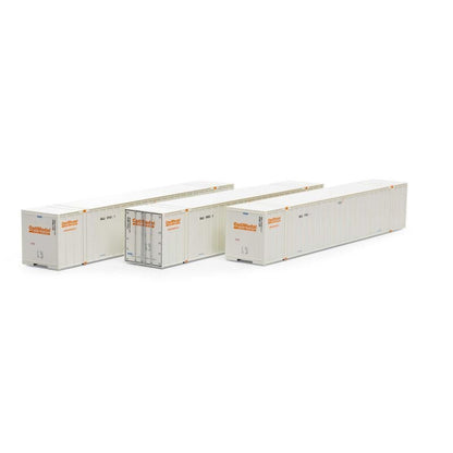 Athearn 40131 HO, 53' Stoughton Container, 3 - Pack, Optimodal, SNLU, 875011, 989215, 875017 - House of Trains