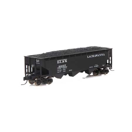Athearn 5127 N, 40' 3 - Bay Offset Open Hopper, Delaware Lackawanna and Western, DLW, 84077 - House of Trains