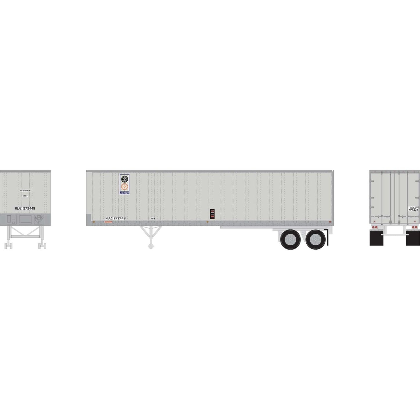 Athearn 5456 N Fruehauf 40' Z - Van Trailer, RealCo, REAZ, 272449 - House of Trains