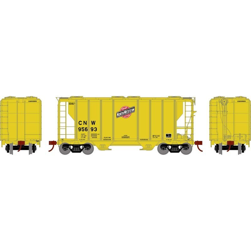 Athearn 63810 HO, PS 2600 2 - Bay Covered Hopper, CNW, 95693 - House of Trains