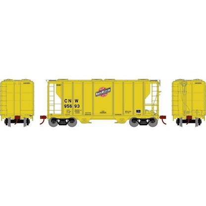 Athearn 63810 HO, PS 2600 2 - Bay Covered Hopper, CNW, 95693 - House of Trains