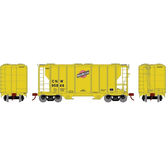 Athearn 63813 HO, PS 2600 2 - Bay Covered Hopper, CNW, 95846 - House of Trains